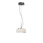 M3622 Mediterraneo Pendant 2 Light GU10 Small Polished Chrome / Frosted White Glass