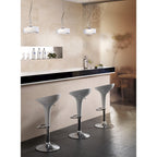 M3622 Mediterraneo Pendant 2 Light GU10 Small Polished Chrome / Frosted White Glass