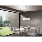 M3624 Mediterraneo Flush Ceiling / Wall 2 Light E27 Medium Frosted White Glass