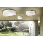M3626 Mediterraneo Table Lamp 2 Light E27 Medium Polished Chrome / Frosted White Glass