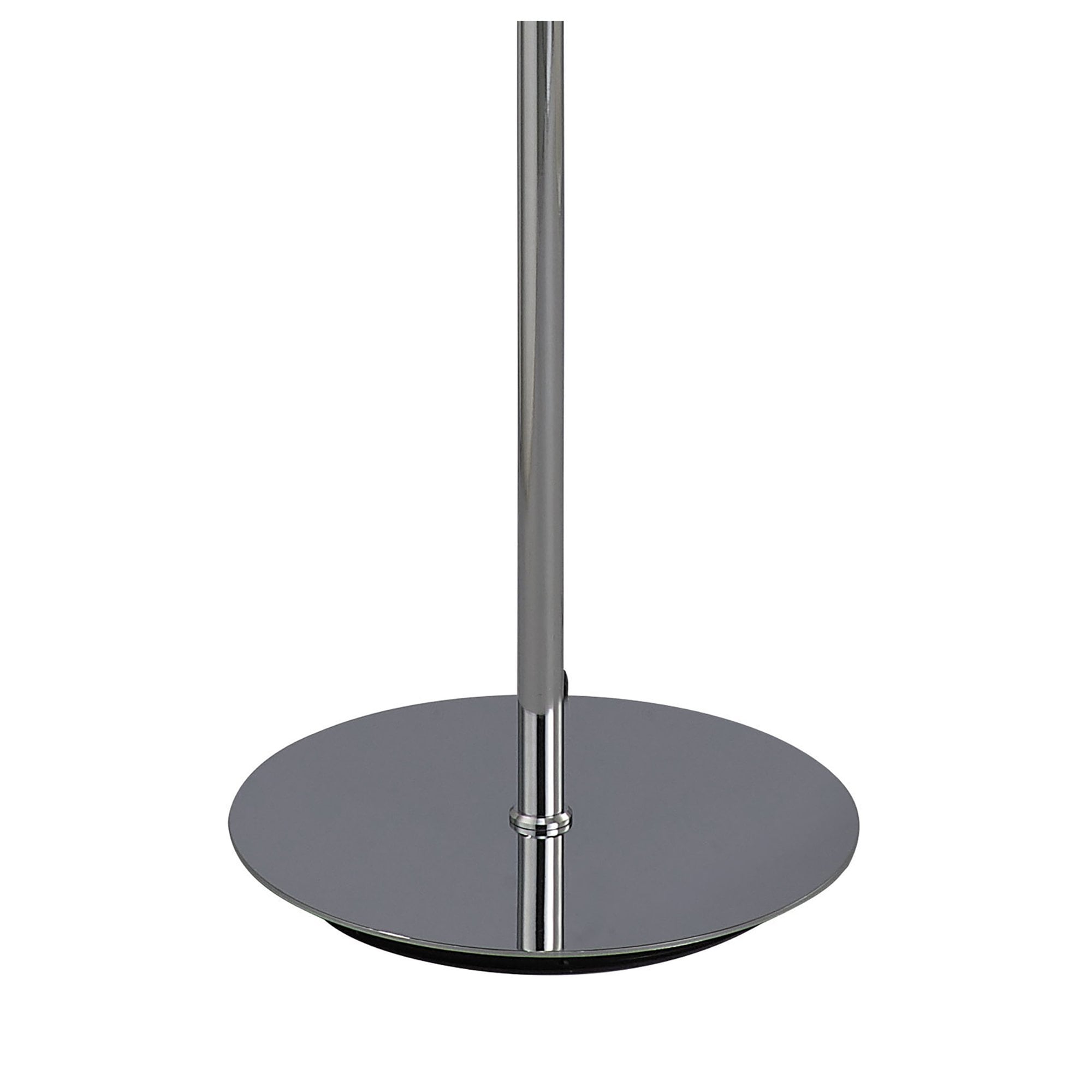 M3628 Mediterraneo Floor Lamp 2 Light E27 Polished Chrome / Frosted White Glass