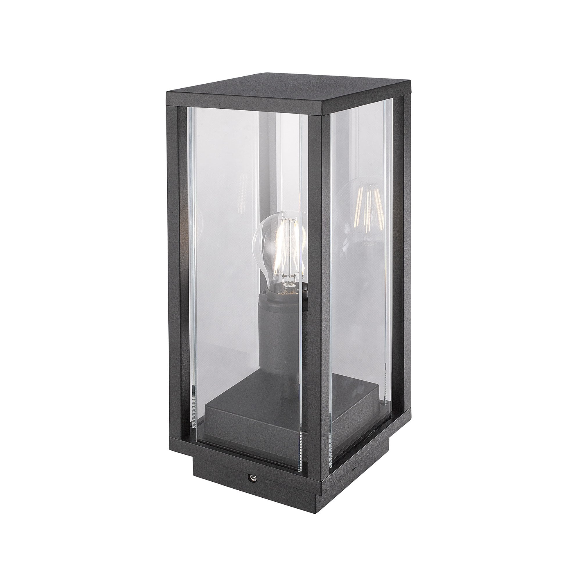 Meribel Outdoor Pedestal  Lamp 1 Light Graphite