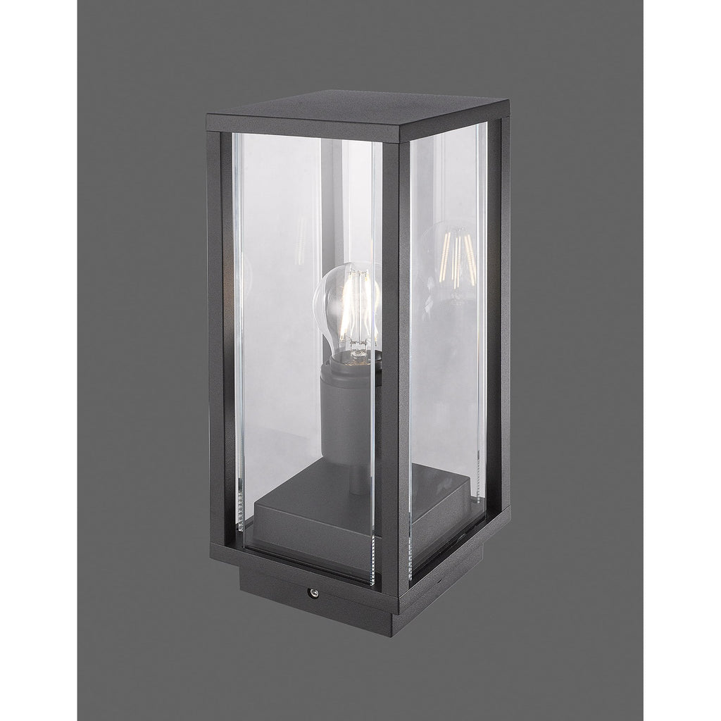 Meribel Outdoor Pedestal  Lamp 1 Light Graphite