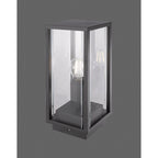 Meribel Outdoor Pedestal  Lamp 1 Light Graphite