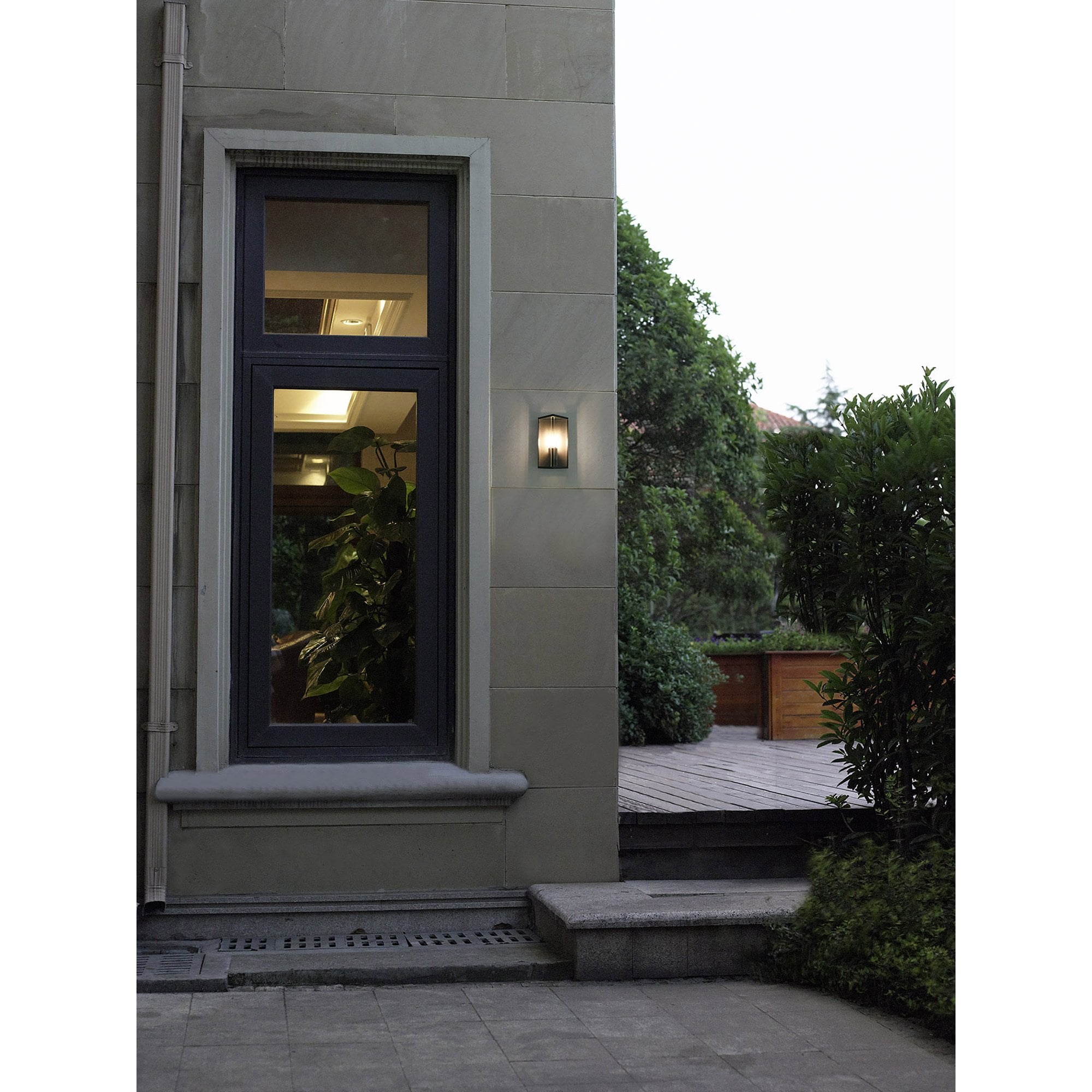 Meribel Outdoor Pedestal  Lamp 1 Light Graphite