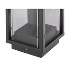 Meribel Outdoor Pedestal  Lamp 1 Light Graphite