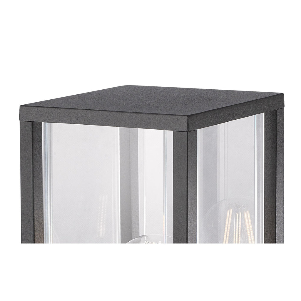 Meribel Outdoor Pedestal  Lamp 1 Light Graphite