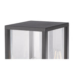Meribel Outdoor Pedestal  Lamp 1 Light Graphite