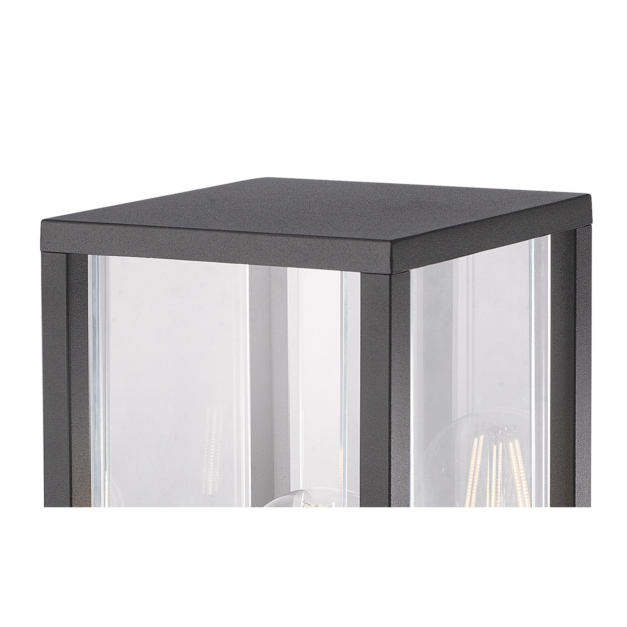 Meribel Outdoor Pedestal  Lamp 1 Light Graphite