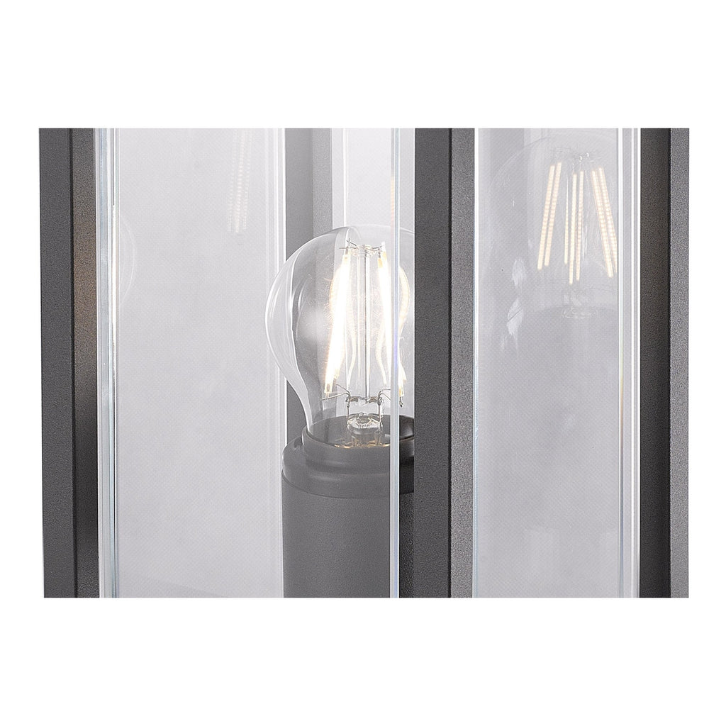 Meribel Outdoor Pedestal  Lamp 1 Light Graphite