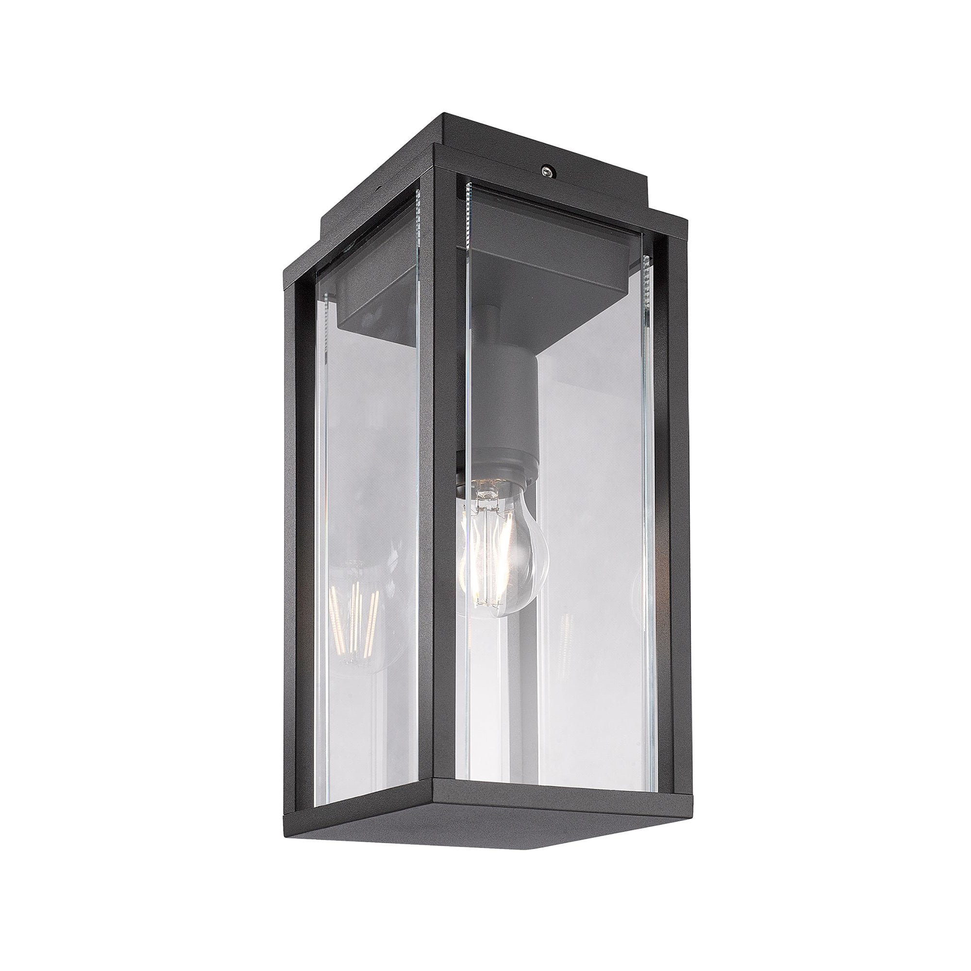 Meribel Outdoor Pedestal  Lamp 1 Light Graphite