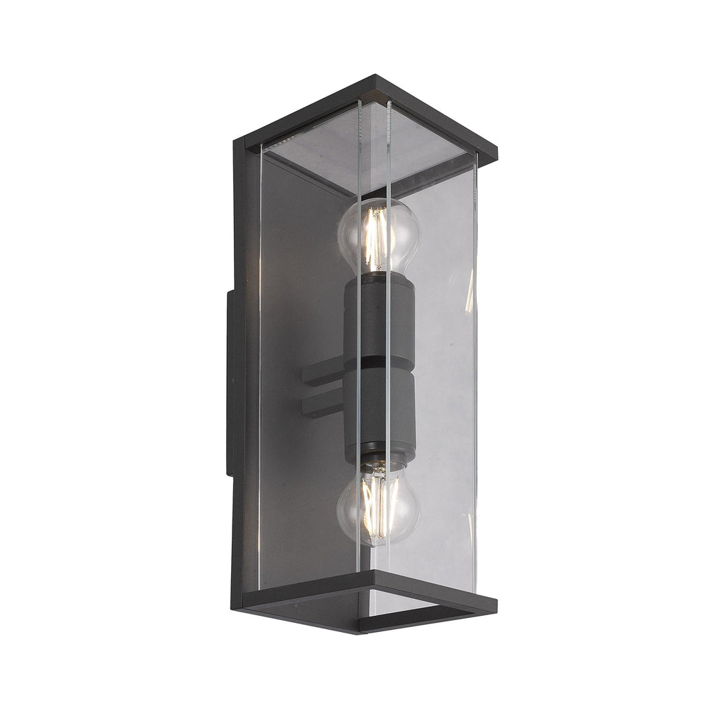 M6492 Meribel Outdoor Wall Lamp 2 Light Graphite