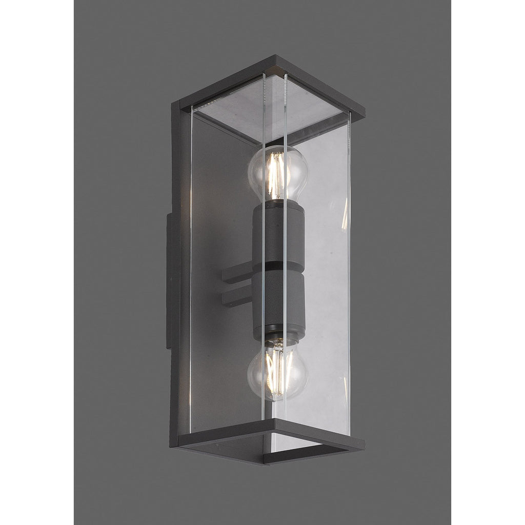 M6492 Meribel Outdoor Wall Lamp 2 Light Graphite