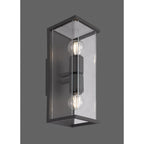 M6492 Meribel Outdoor Wall Lamp 2 Light Graphite