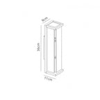 Meribel Outdoor Wall  Lamp 2x E27 Graphite