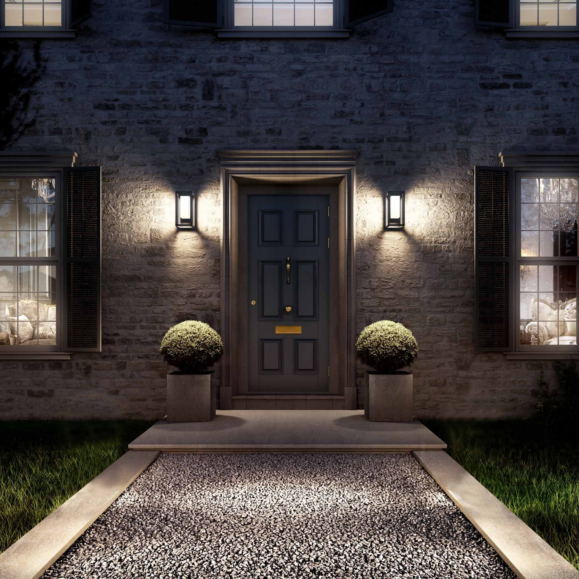 Meribel Outdoor Wall  Lamp 2x E27 Graphite