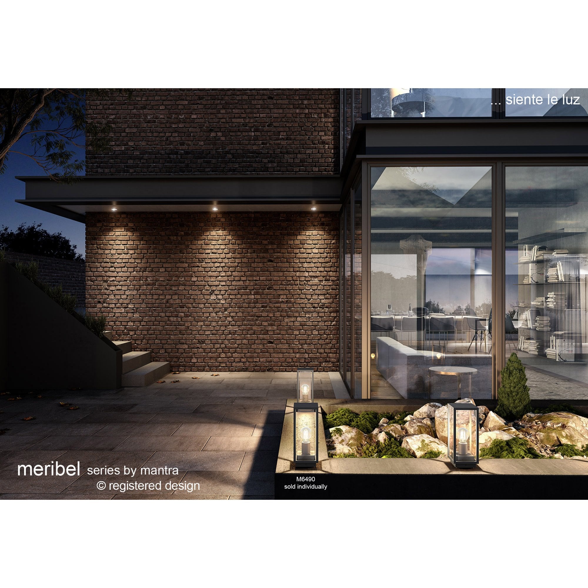 Meribel Outdoor Wall  Lamp 1 Light Graphite