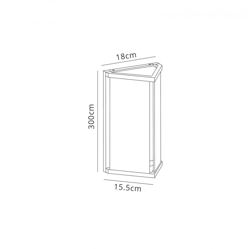 Meribel Outdoor Wall  Lamp 1x E27 Graphite