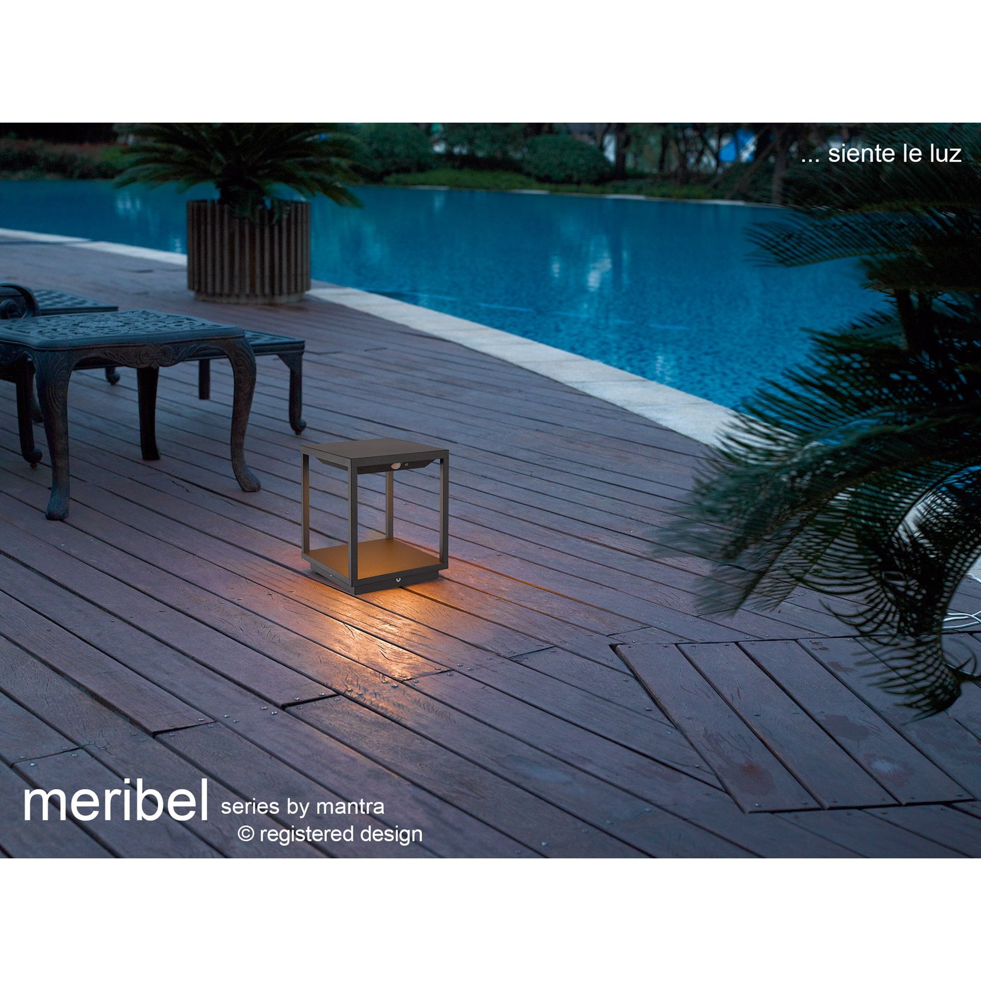 Meribel Outdoor Wall  Lamp 1x E27 Graphite