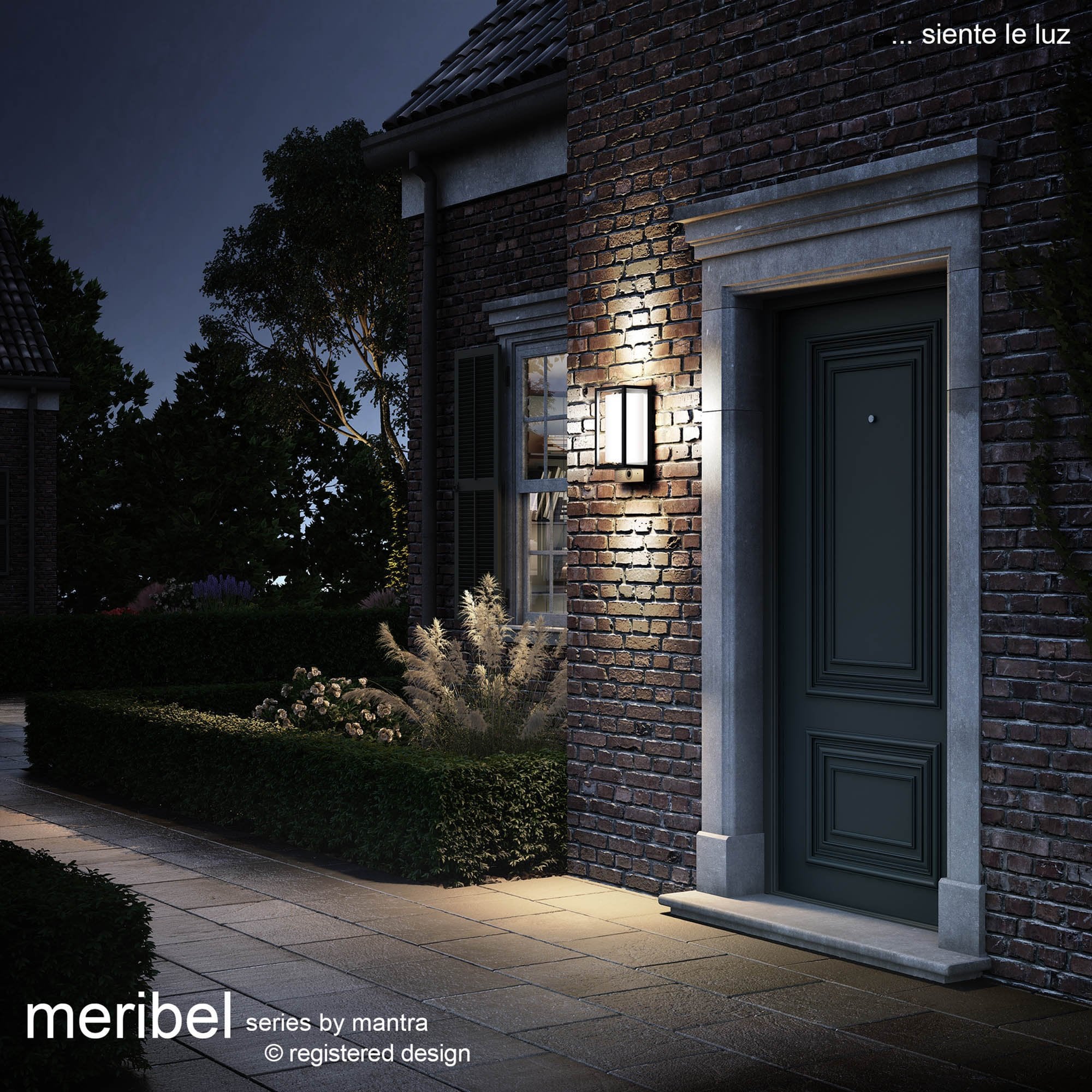 Meribel Outdoor Wall  Lamp 1x E27 Graphite