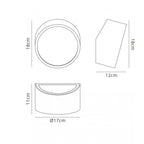 M5480 Mini Bathroom Wall Light Round 2x5W G9 LED Matt White