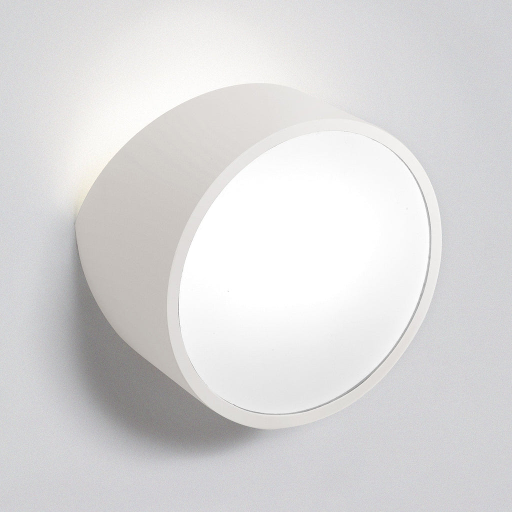 M5480 Mini Bathroom Wall Light Round 2x5W G9 LED Matt White