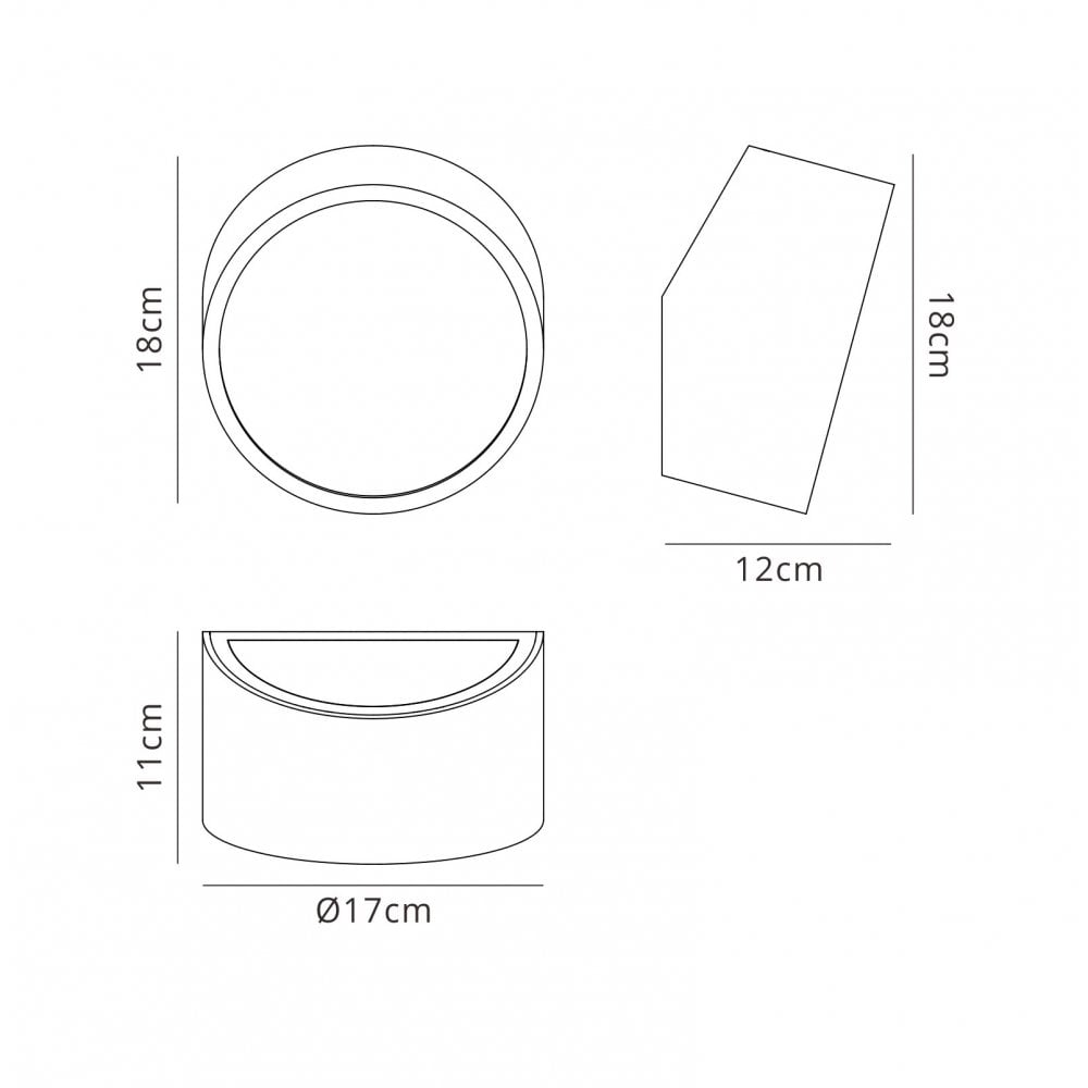 M5482 Mini Bathroom Wall Light Round 2x5W G9 LED (not incl.) Silver