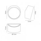 M5482 Mini Bathroom Wall Light Round 2x5W G9 LED (not incl.) Silver