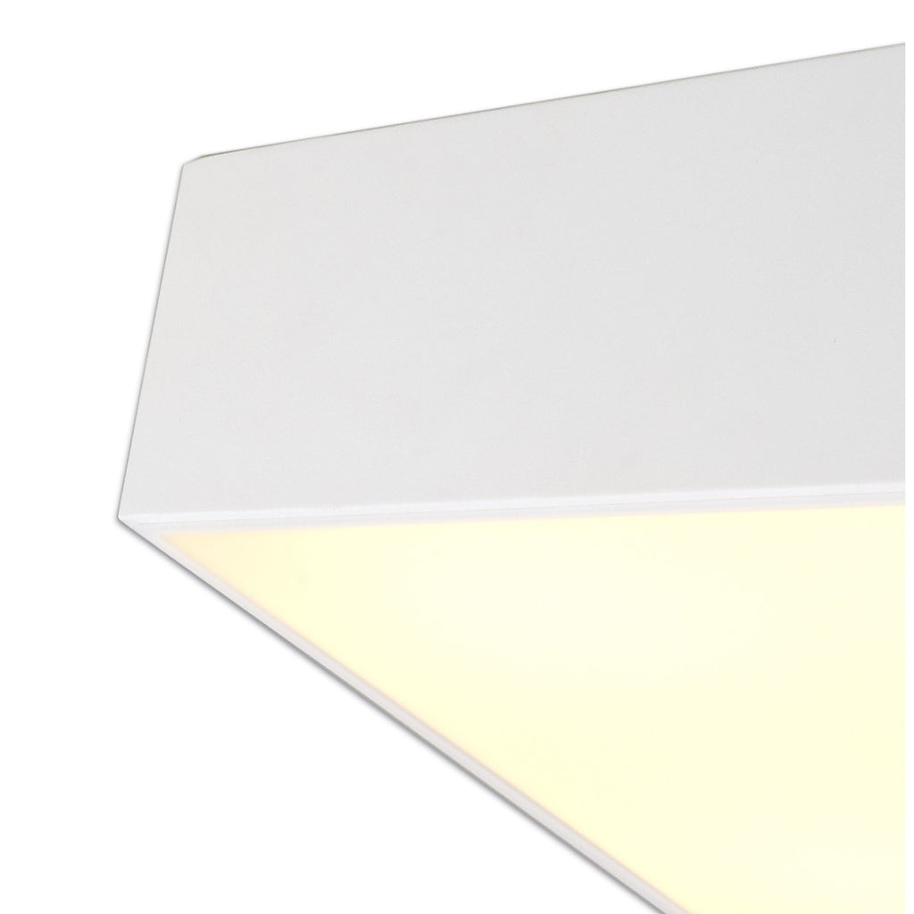 M6160 Mini Bathroom Ceiling 60cm Square 8 Light White
