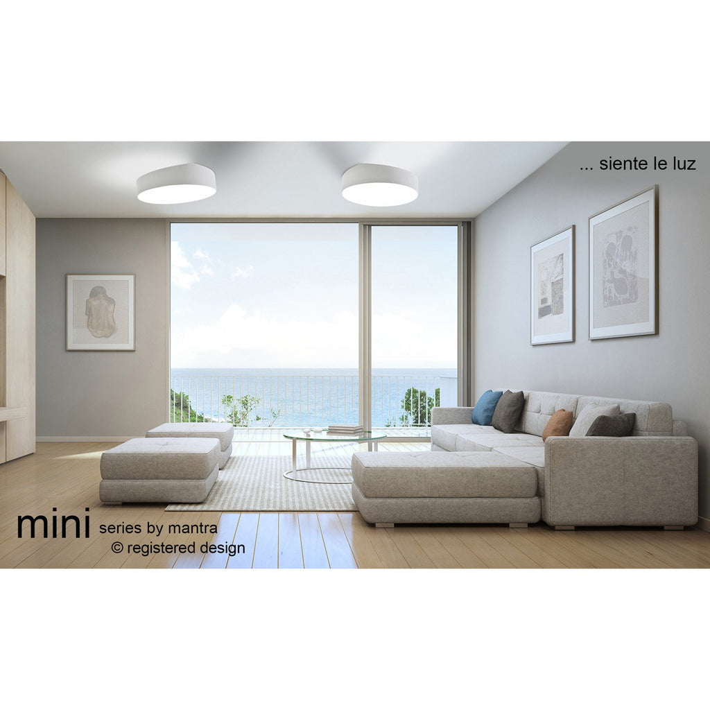 M6162 Mini Bathroom Ceiling 45cm Square 5 Light White