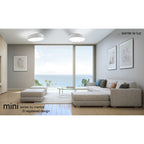 M6162 Mini Bathroom Ceiling 45cm Square 5 Light White