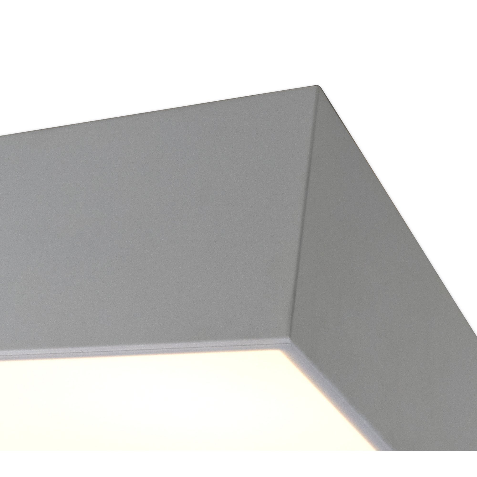 M6163 Mini Bathroom Ceiling 45cm Square 5 Light Silver