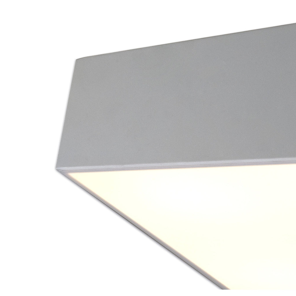 M6163 Mini Bathroom Ceiling 45cm Square 5 Light Silver