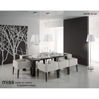 M3720 Miss Pendant 3 Light E27 Gloss White/Polished Chrome