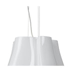 M3720 Miss Pendant 3 Light E27 Gloss White/Polished Chrome