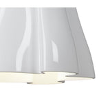 M3720 Miss Pendant 3 Light E27 Gloss White/Polished Chrome