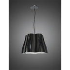 M3721 Miss Pendant 3 Light E27 Gloss Black/Polished Chrome