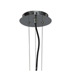 M3721 Miss Pendant 3 Light E27 Gloss Black/Polished Chrome