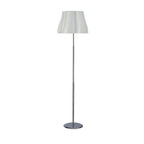 M3722 Miss Floor Lamp 3 Light E27 Gloss White/Polished Chrome