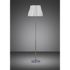 M3722 Miss Floor Lamp 3 Light E27 Gloss White/Polished Chrome