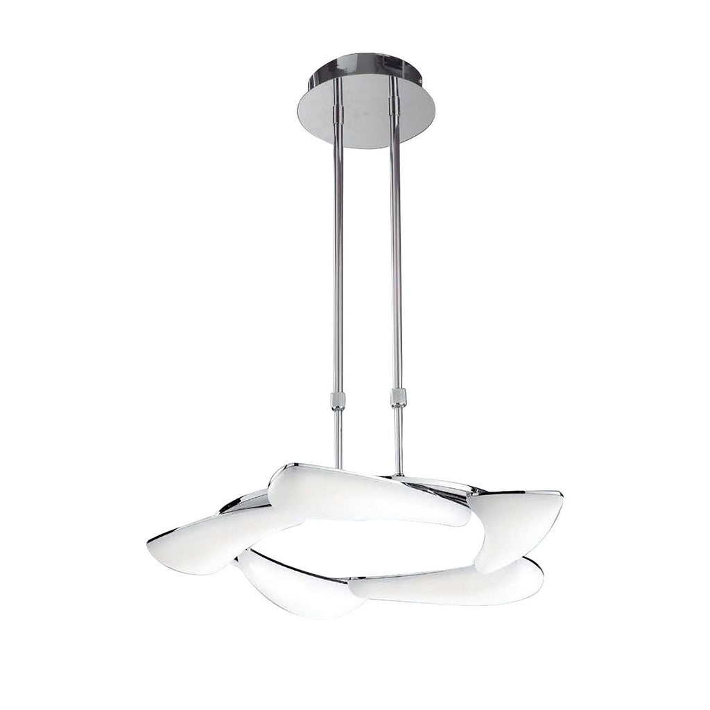 M3801 Mistral Telescopic 30W LED Round Polished Chrome/Frosted Acrylic