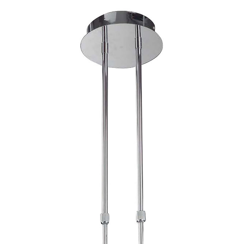 M3801 Mistral Telescopic 30W LED Round Polished Chrome/Frosted Acrylic