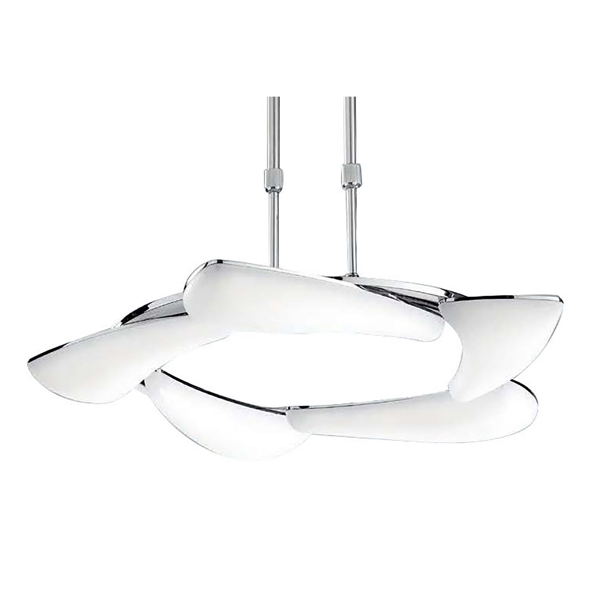 M3801 Mistral Telescopic 30W LED Round Polished Chrome/Frosted Acrylic