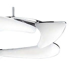 M3801 Mistral Telescopic 30W LED Round Polished Chrome/Frosted Acrylic
