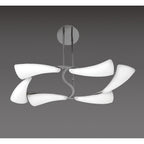 M3802 Mistral Telescopic 36W LED Rectangular Polished Chrome/Frosted Acrylic