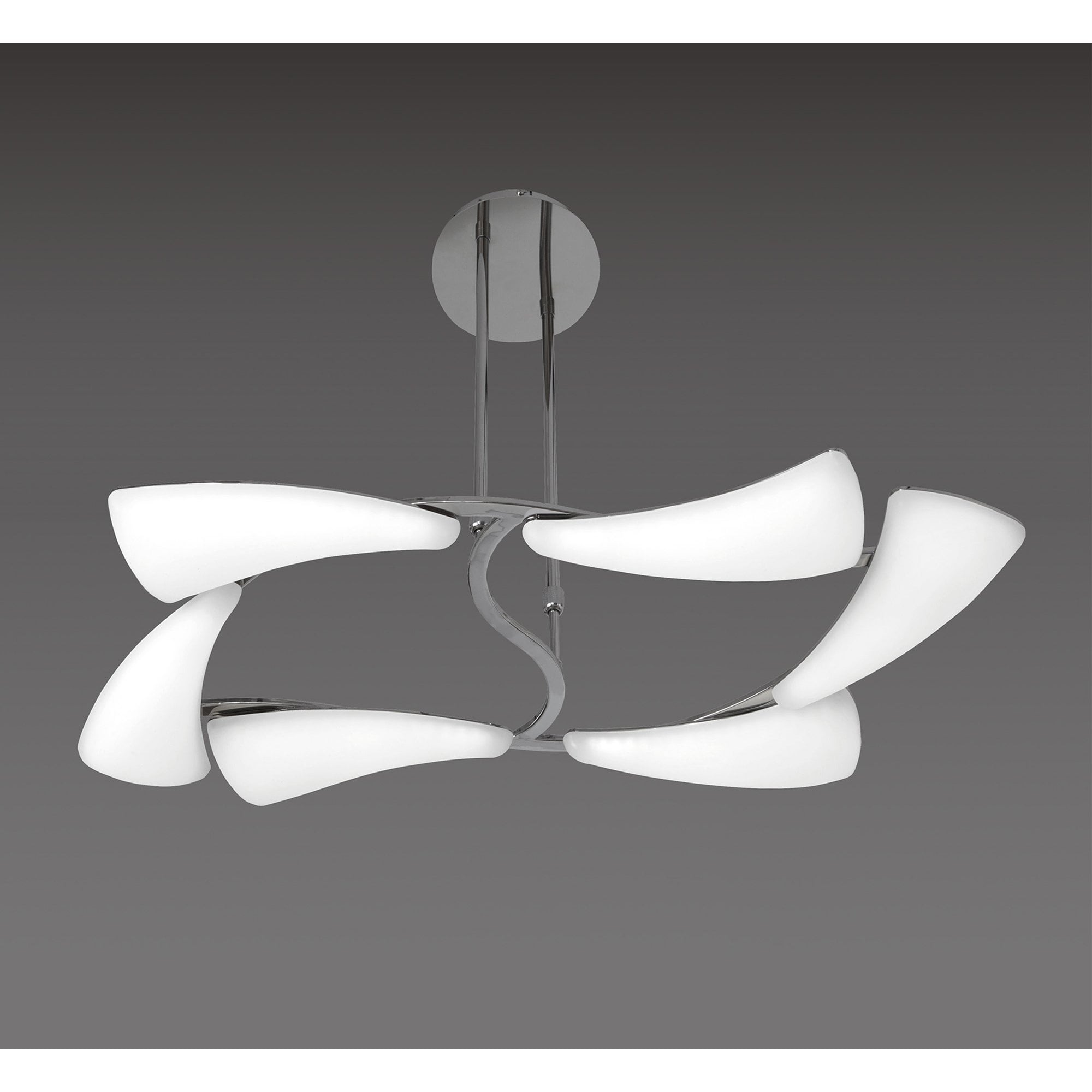 M3802 Mistral Telescopic 36W LED Rectangular Polished Chrome/Frosted Acrylic