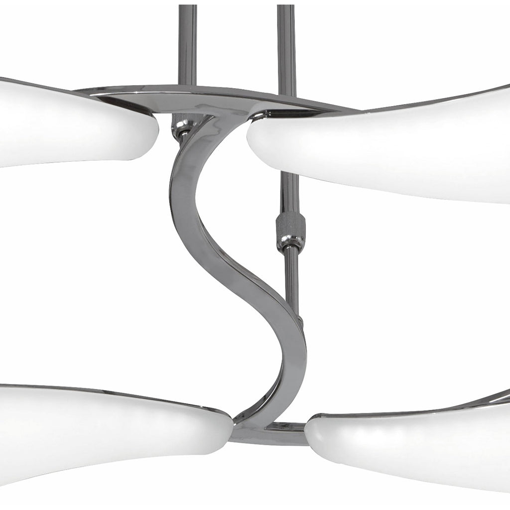 M3802 Mistral Telescopic 36W LED Rectangular Polished Chrome/Frosted Acrylic