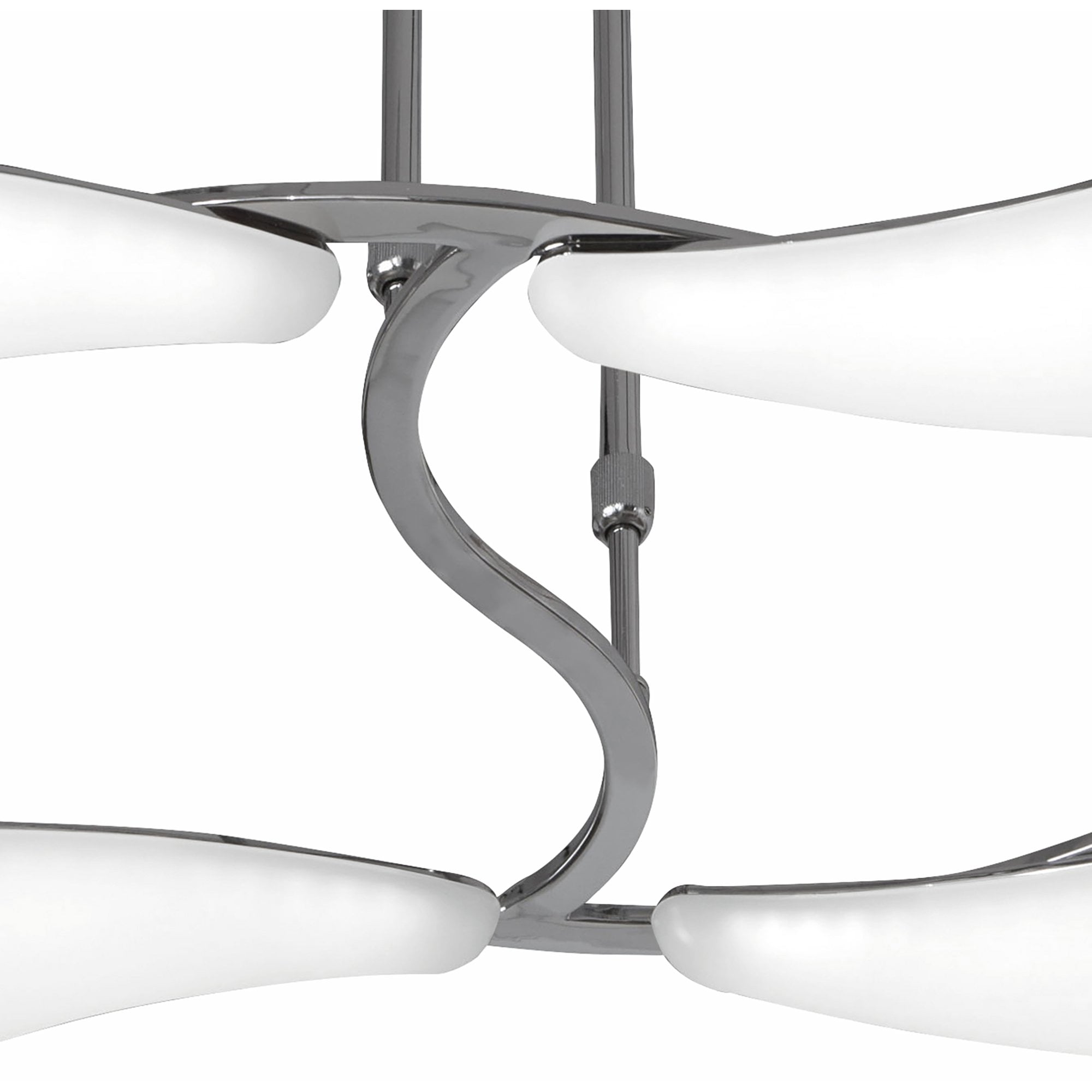 M3802 Mistral Telescopic 36W LED Rectangular Polished Chrome/Frosted Acrylic