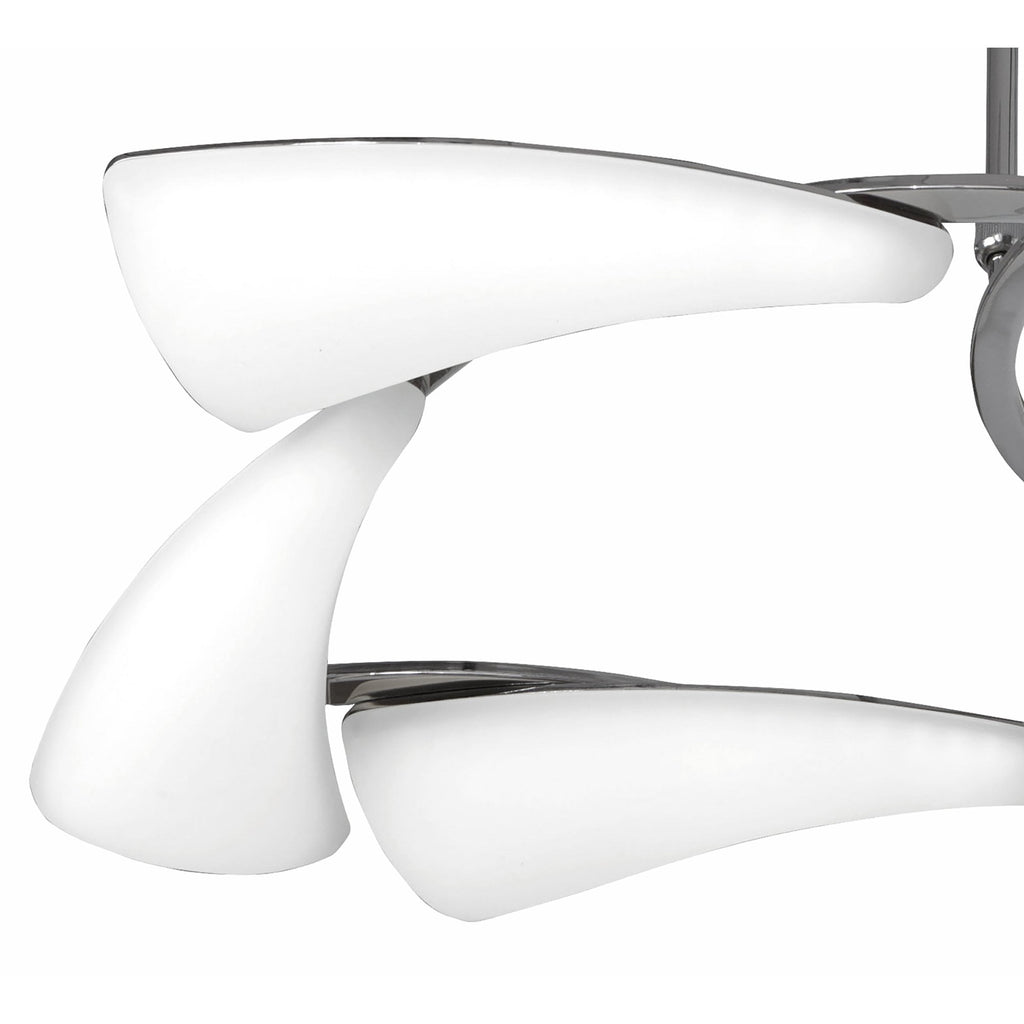 M3802 Mistral Telescopic 36W LED Rectangular Polished Chrome/Frosted Acrylic