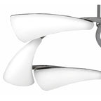 M3802 Mistral Telescopic 36W LED Rectangular Polished Chrome/Frosted Acrylic